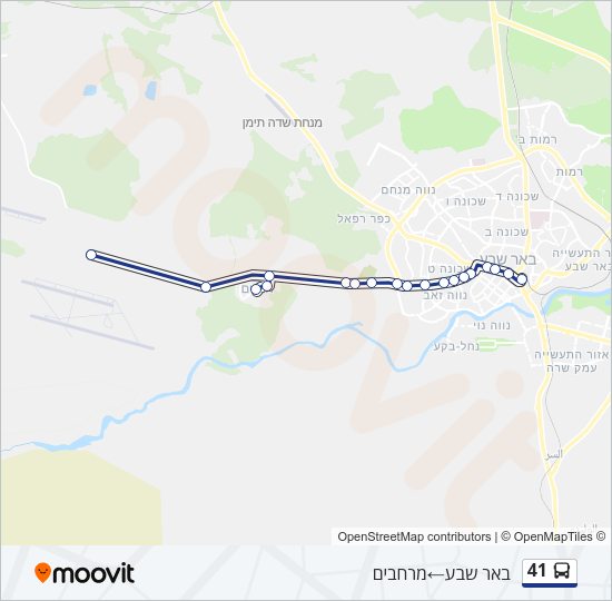 41 Bus Line Map