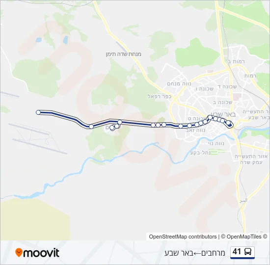 41 Bus Line Map