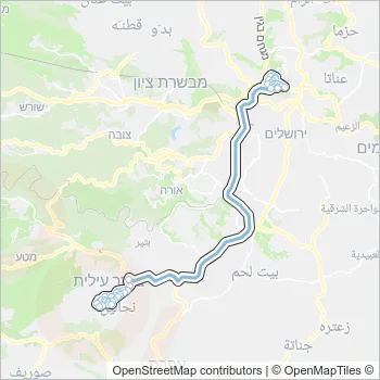 222 Bus Line Map