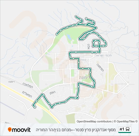 1א bus Line Map