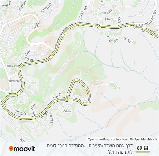 89 bus Line Map