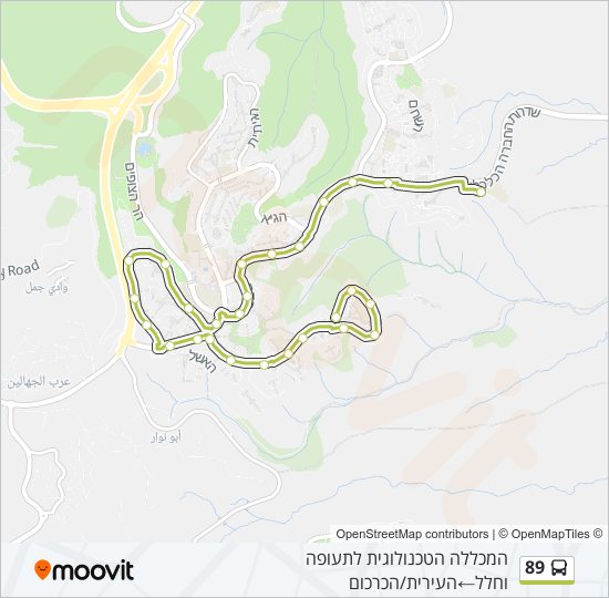 89 bus Line Map