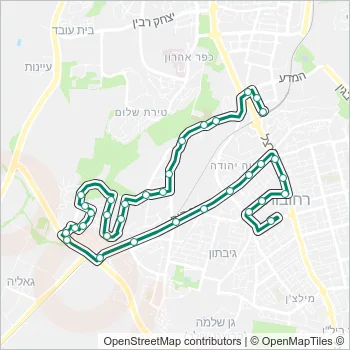 16א Bus Line Map