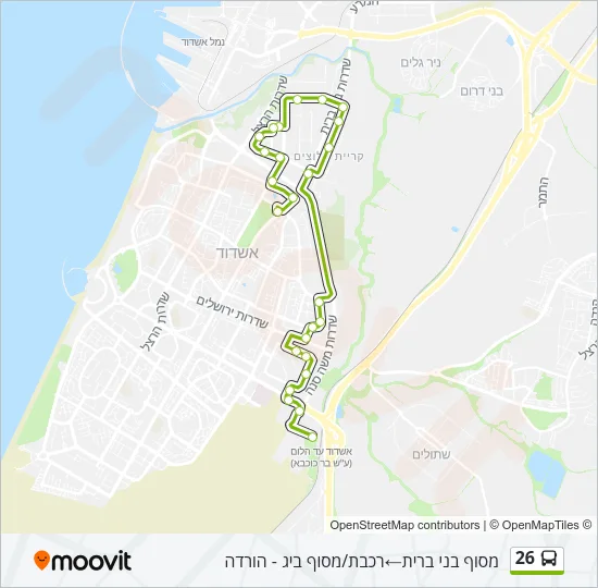 26 Bus Line Map
