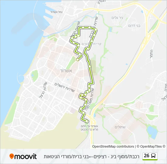 26 Bus Line Map