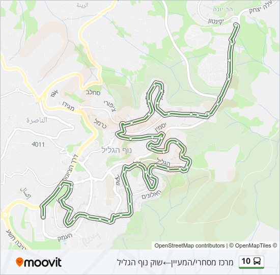 10 Bus Line Map