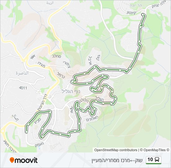 10 Bus Line Map