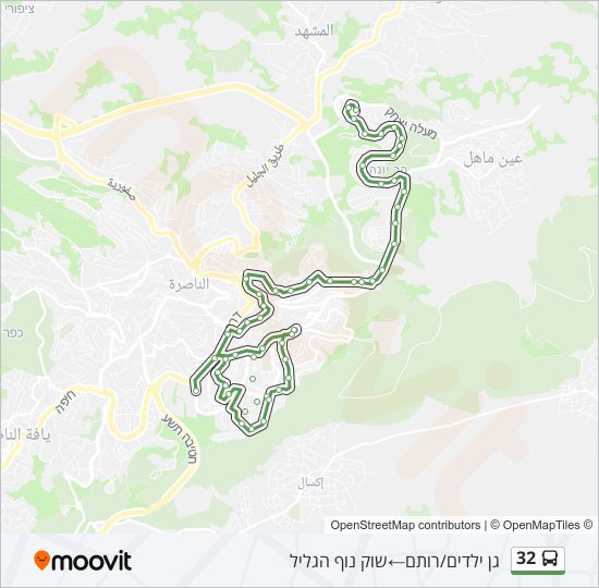 32 Bus Line Map
