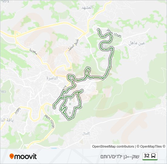 32 Bus Line Map