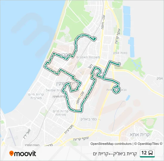 12 Bus Line Map