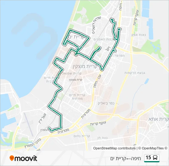 15 Bus Line Map