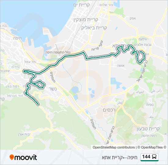 Автобус 144: карта маршрута