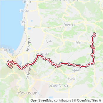 385 Bus Line Map