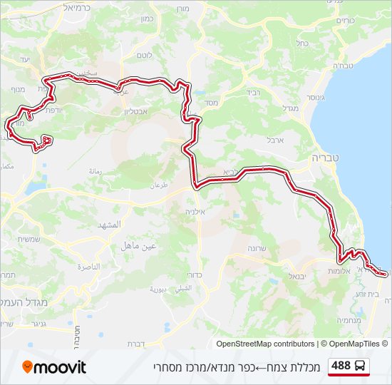 488 Bus Line Map