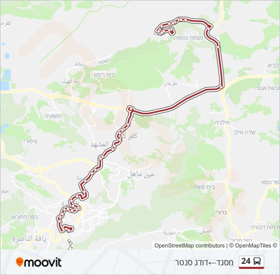 24 Bus Line Map