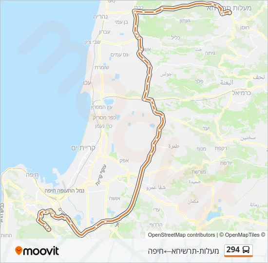 294 Bus Line Map
