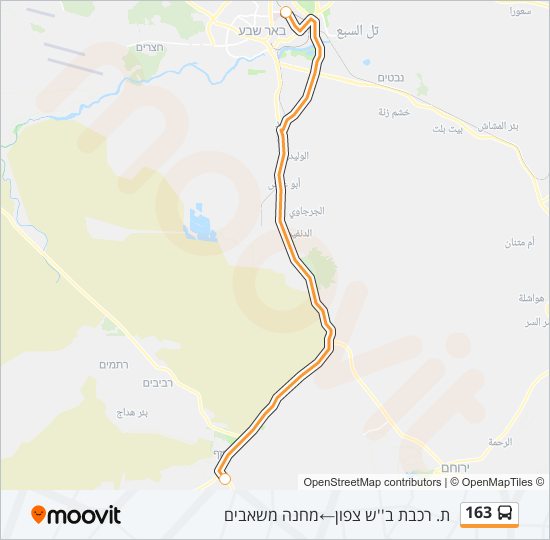 163 Bus Line Map