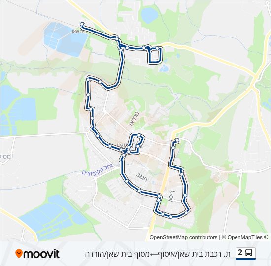 Автобус 2: карта маршрута