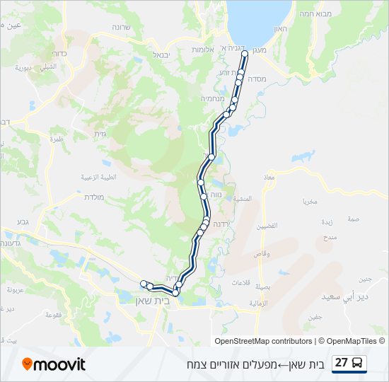 27 Bus Line Map