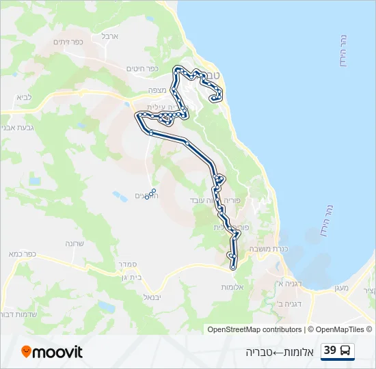 39 Bus Line Map