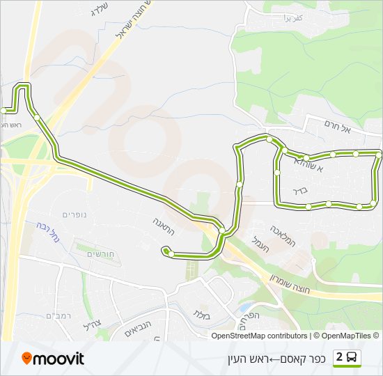 2 Bus Line Map