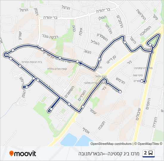 Автобус 2: карта маршрута