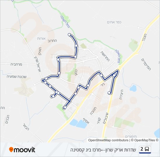 2 Bus Line Map