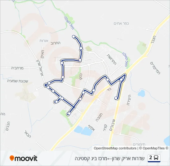2 Bus Line Map