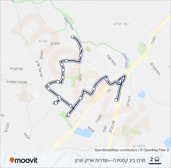 2 Bus Line Map