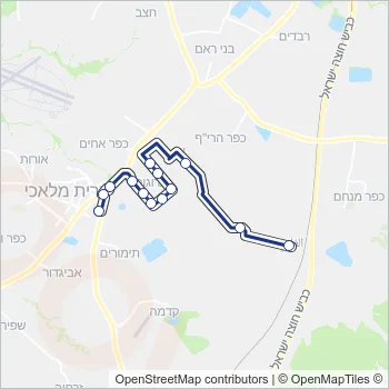 71 Bus Line Map