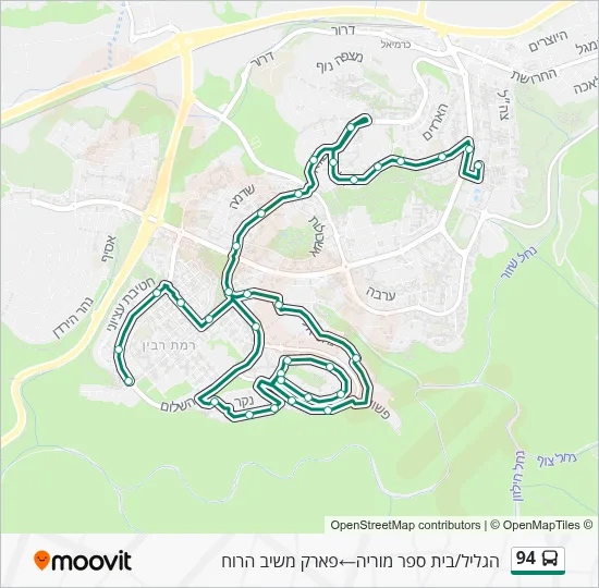 94 Bus Line Map