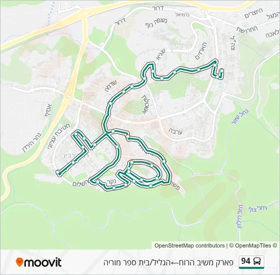 94 Bus Line Map