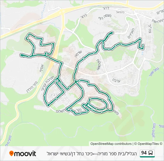 94 Bus Line Map