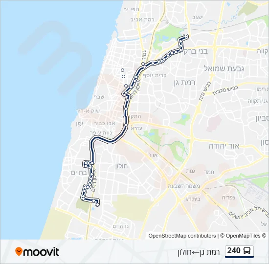 240 Bus Line Map
