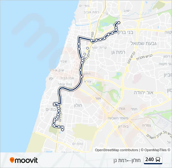 240 Bus Line Map