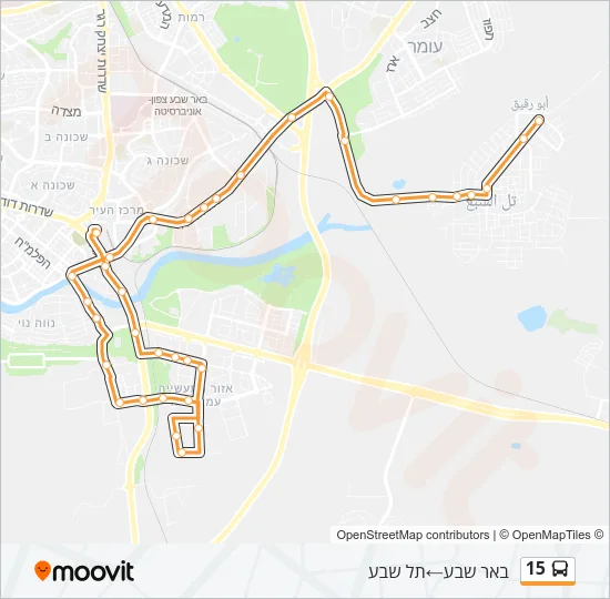 15 Bus Line Map