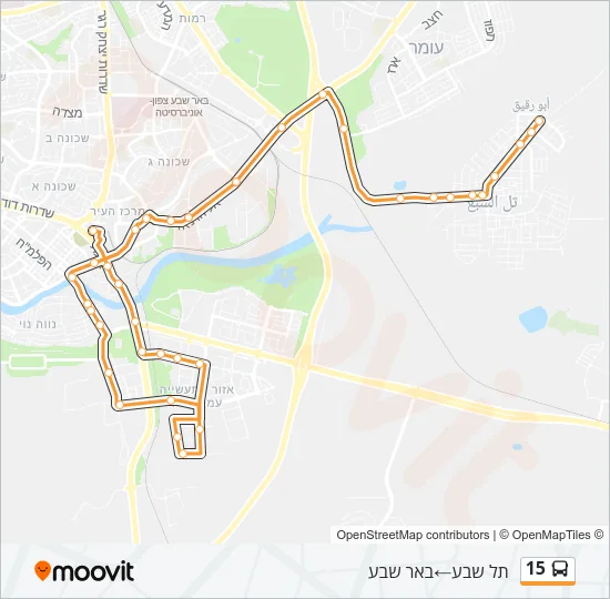 15 Bus Line Map