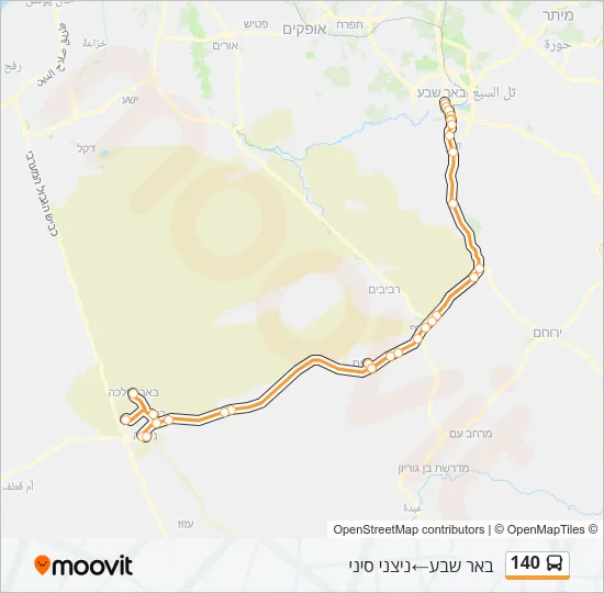 140 Bus Line Map