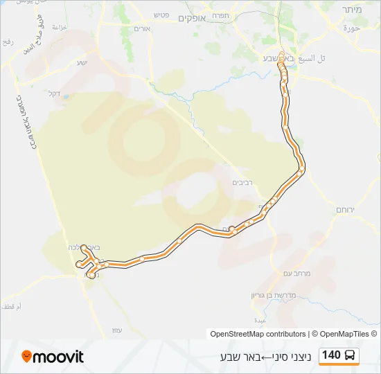 140 Bus Line Map