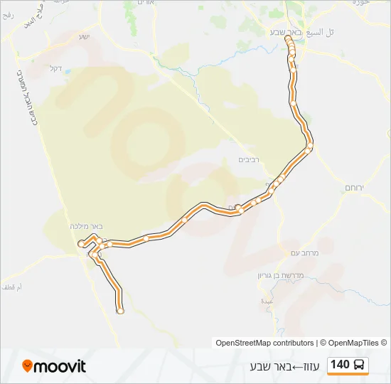 140 Bus Line Map