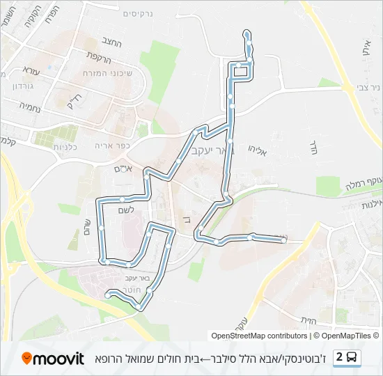 2 Bus Line Map