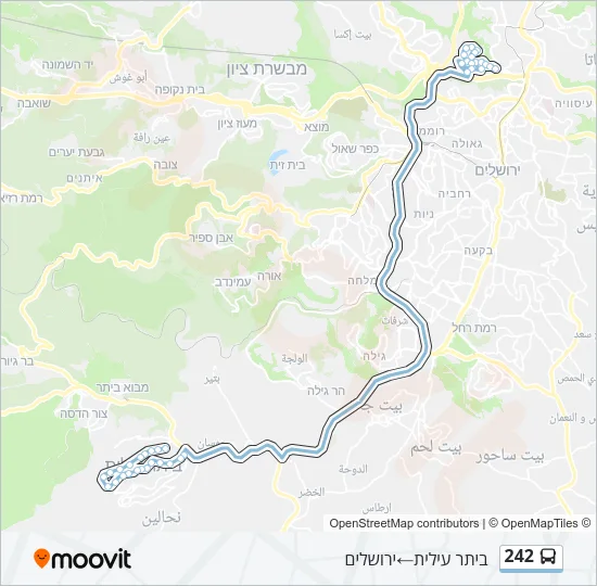 242 Bus Line Map