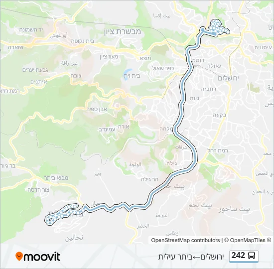 242 Bus Line Map