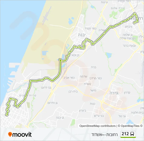 212 Bus Line Map