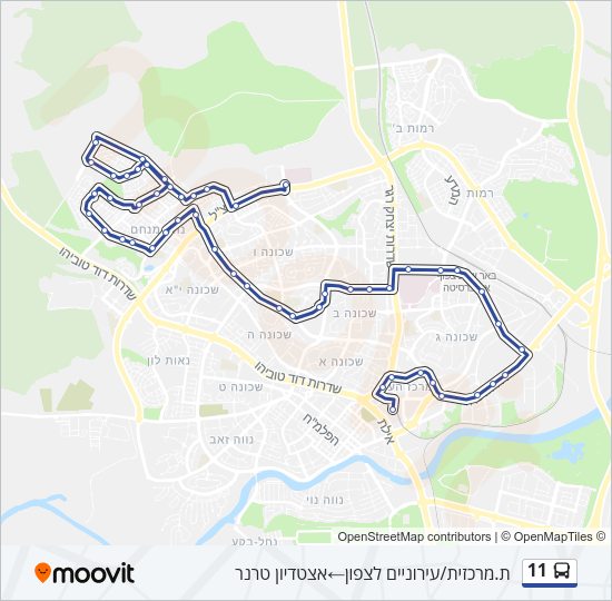 11 Bus Line Map