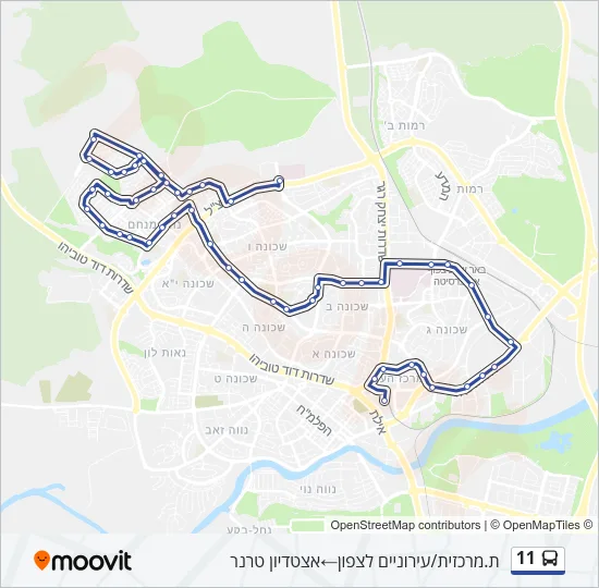 11 Bus Line Map