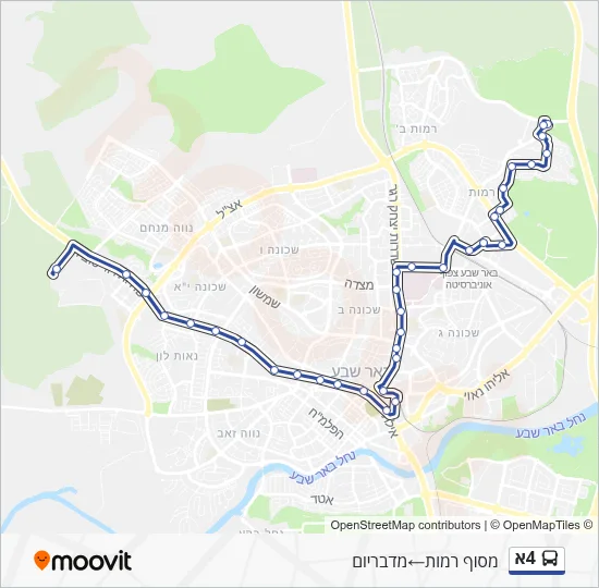 4A Bus Line Map