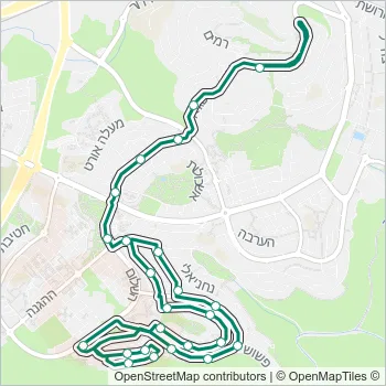 84 Bus Line Map