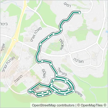 84 Bus Line Map
