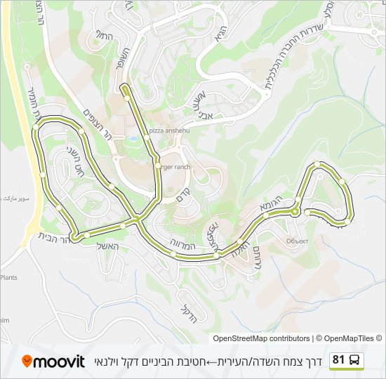 81 Bus Line Map